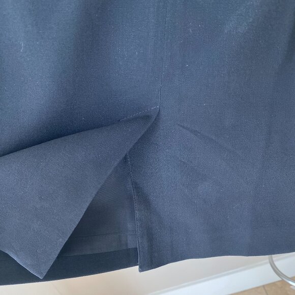 Designer Column Skirt Deep Black PETITE - Picture 5 of 8